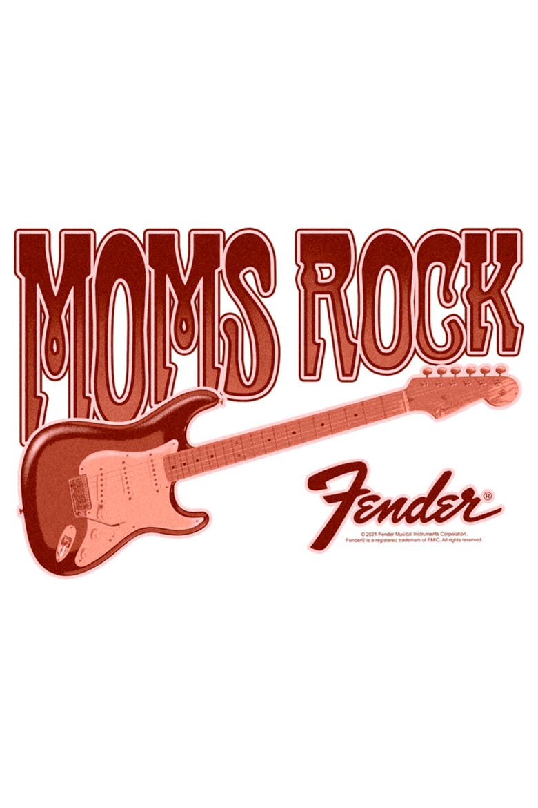 Men's Moms Rock Logo Graphic Tee, Alternate, color, White