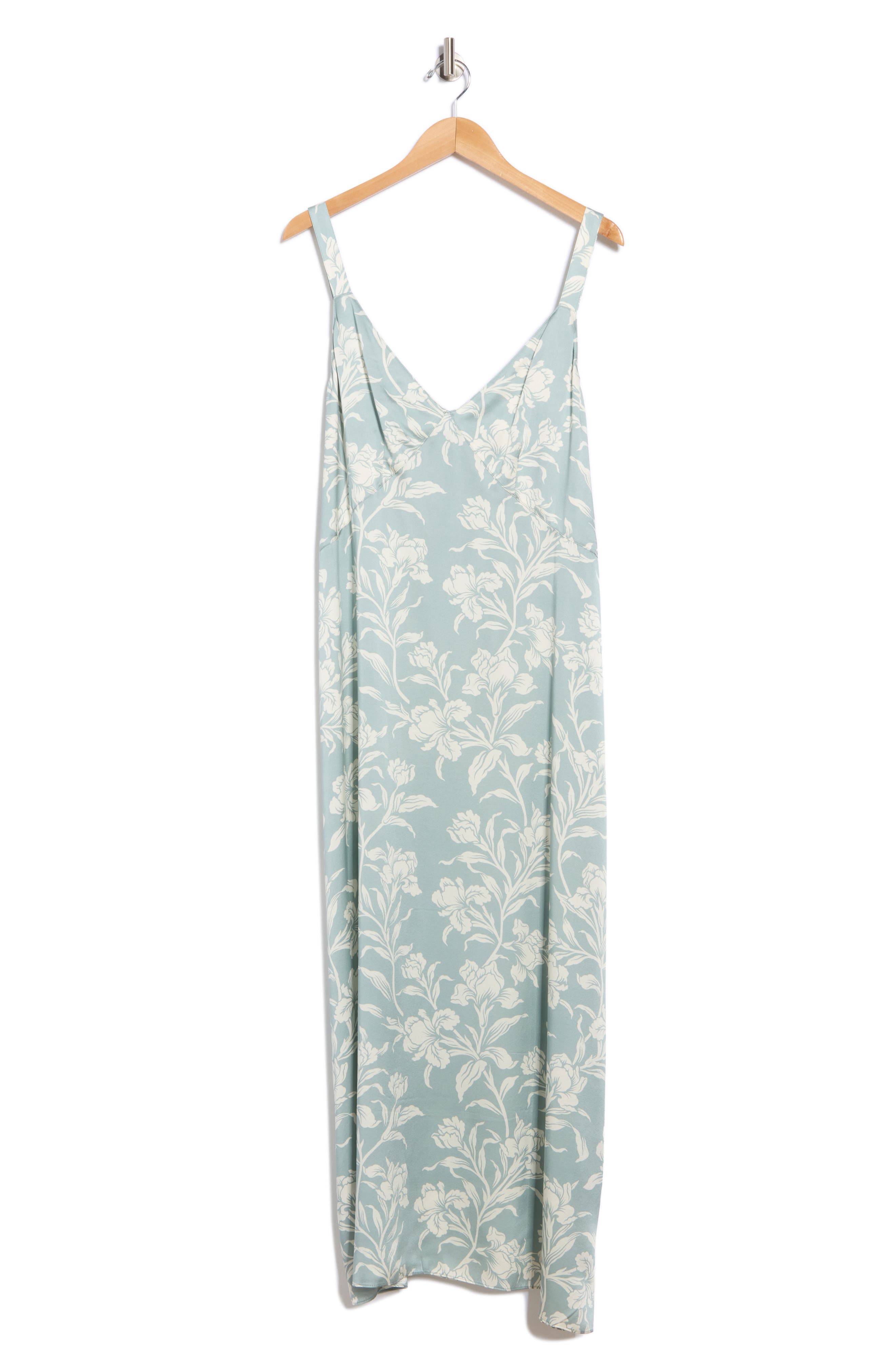 Faherty Floral Sandwashed Silk Midi Slipdress
