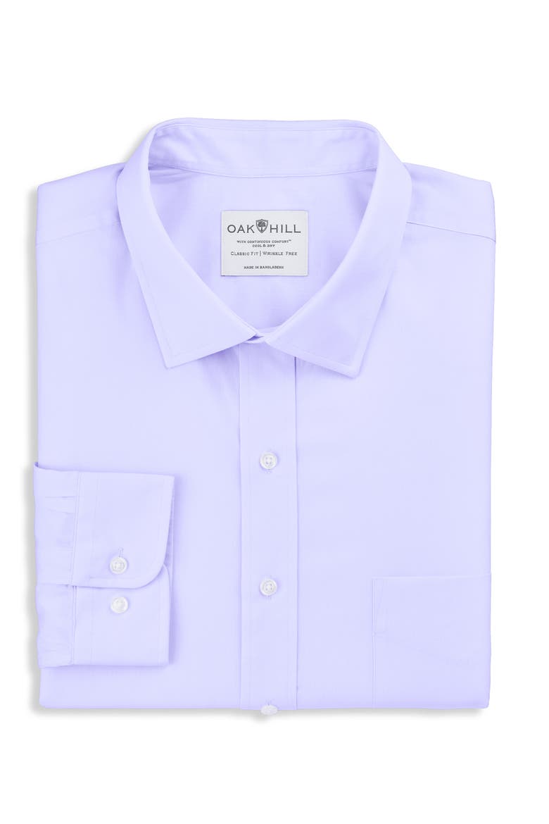 Broadcloth Dress Shirt, Main, color, PURPLE