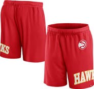 FANATICS Men's Fanatics Branded Red Atlanta Hawks Free Throw Mesh Shorts