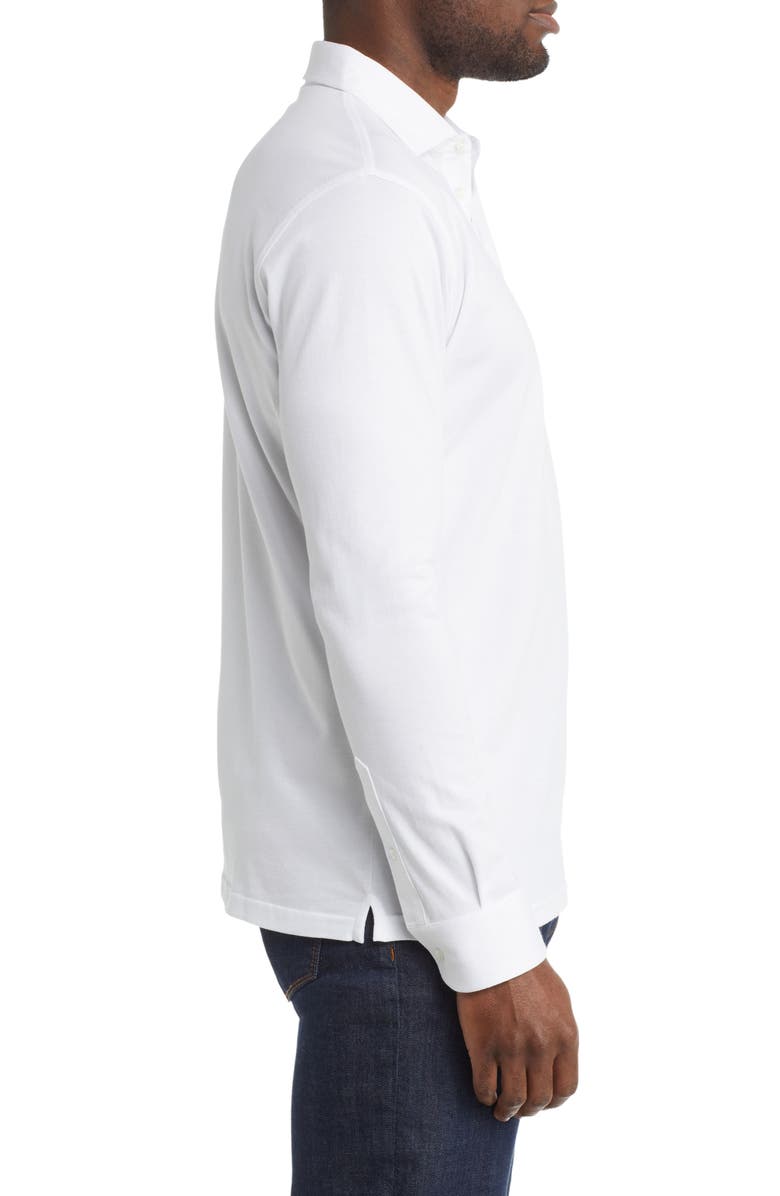 Peter Millar Crown Crafted Long Sleeve Cotton & Linen Polo, Alternate, color,