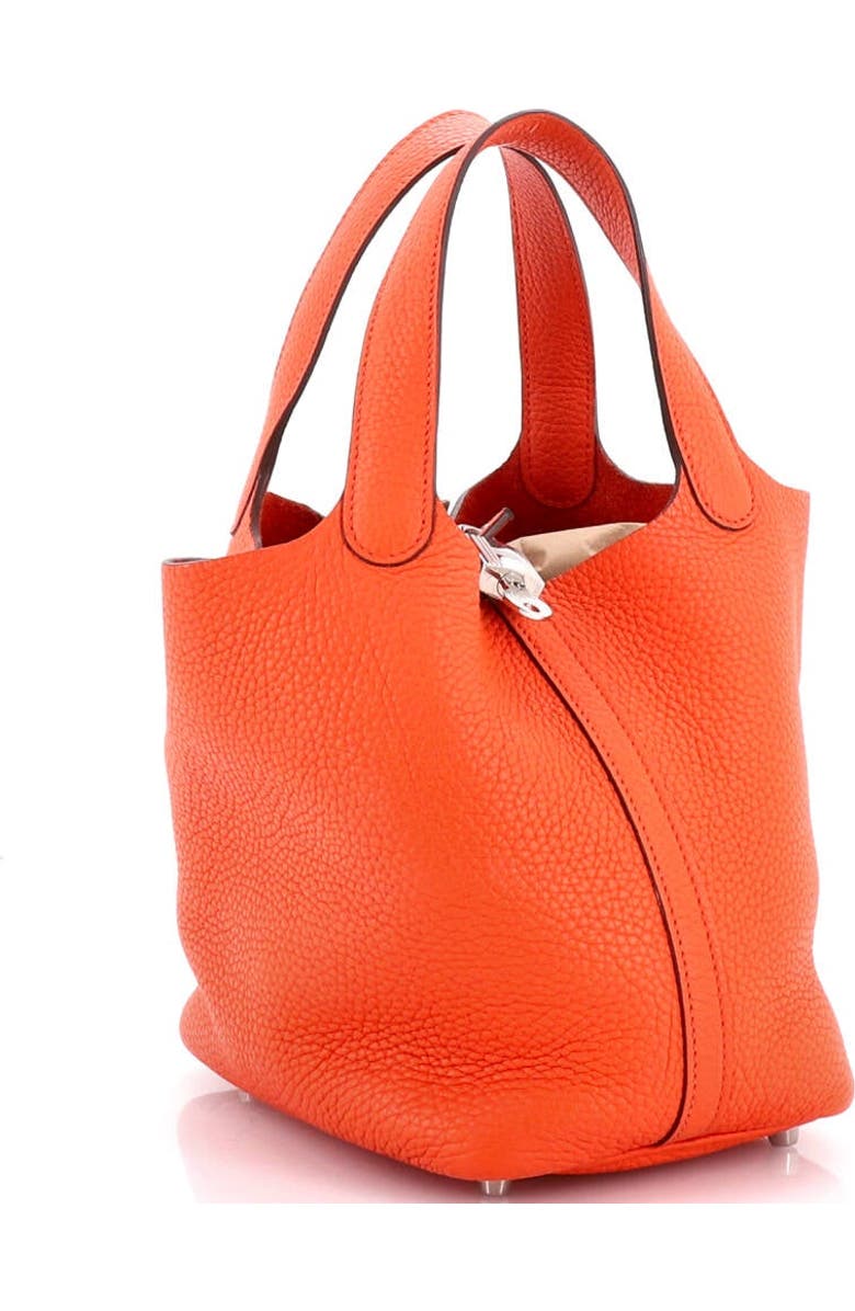 Pre-Owned Hermes Picotin Lock Bag Clemence PM, Alternate, color, Orange Poppy