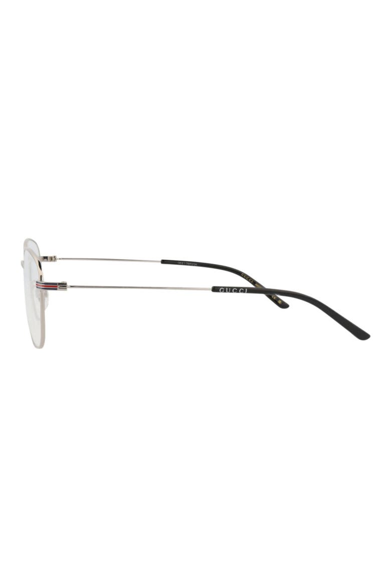 50mm Square Optical Glasses, Alternate, color, SILVER SILVER TRANSPARENT