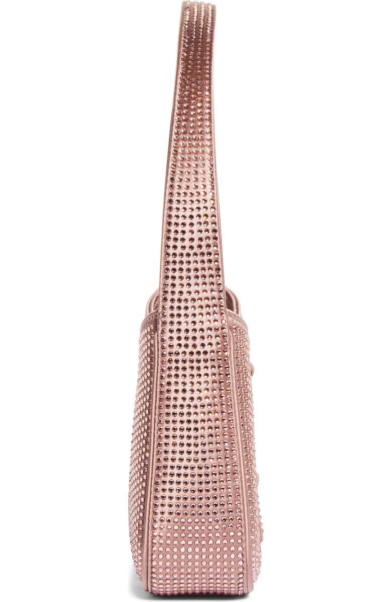 Saint Laurent Le Mini Embellished Leather Hobo Bag, Alternate, color, Elderberry