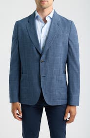 Paul Smith Plaid Wool, Silk & Linen Sport Coat