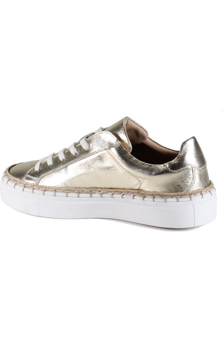 DibaTrue EM BELISH Metallic Leather Lace Up Sneaker, Alternate, color, Light Gold