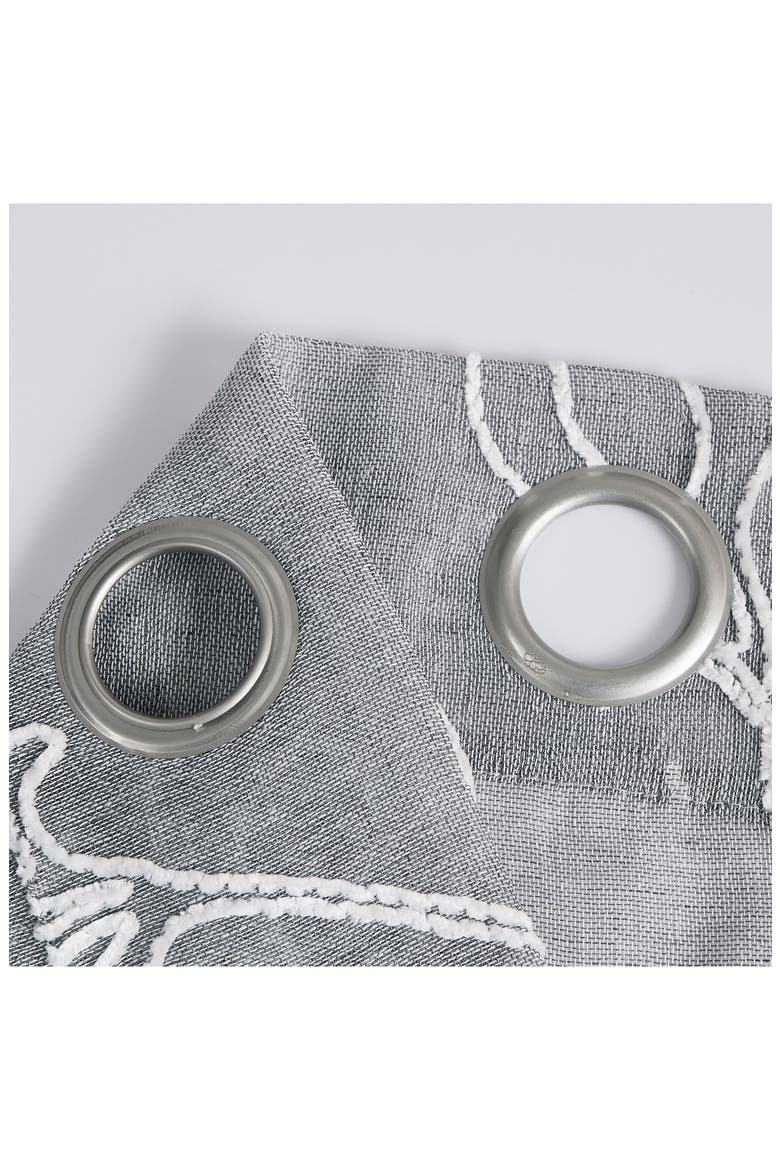 Stella Set of 2 Sheer Panel Curtains, Alternate, color, SILVER
