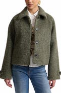 Avec Les Filles Crop Woolly Jacket