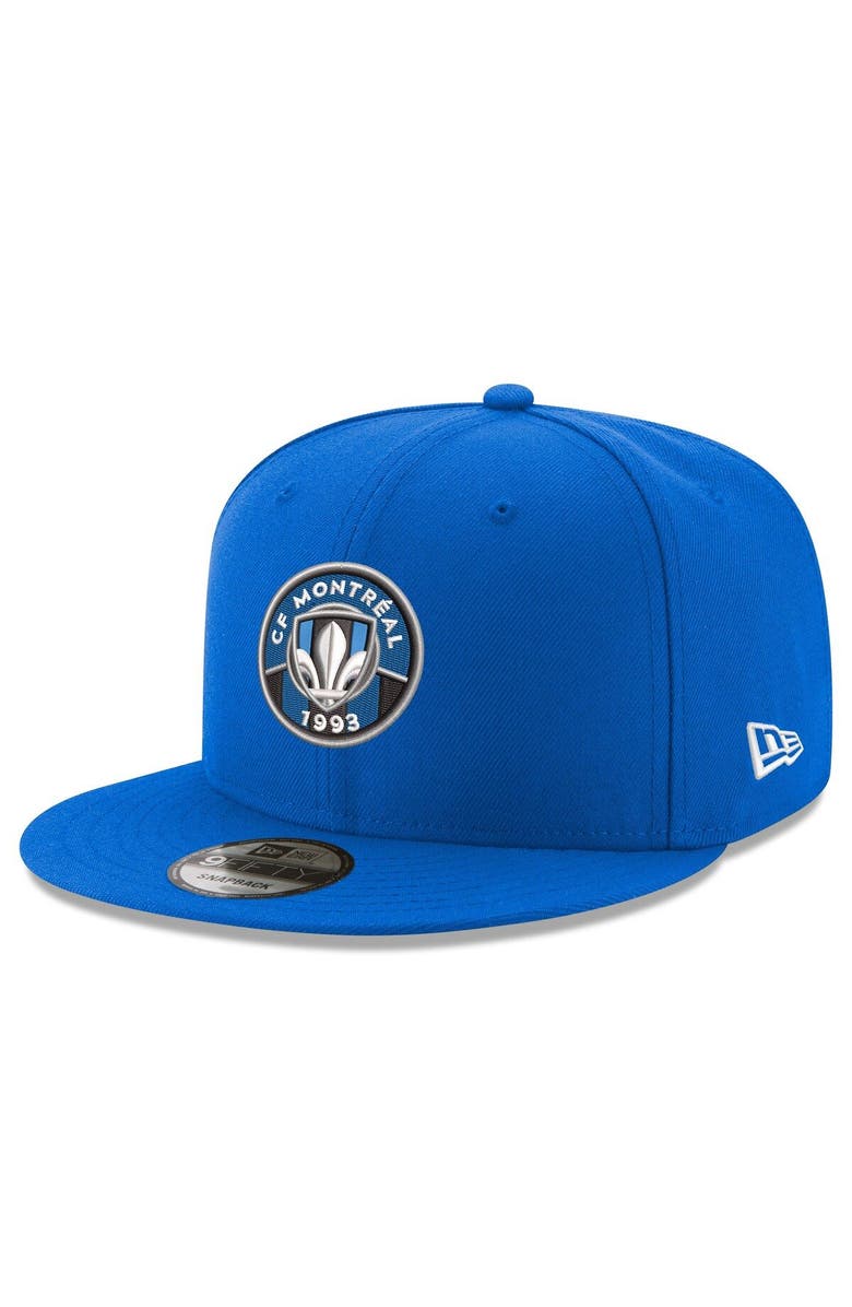New Era Men's New Era Blue CF Montreal Primary Logo 9FIFTY Snapback Adjustable Hat, Main, color, 