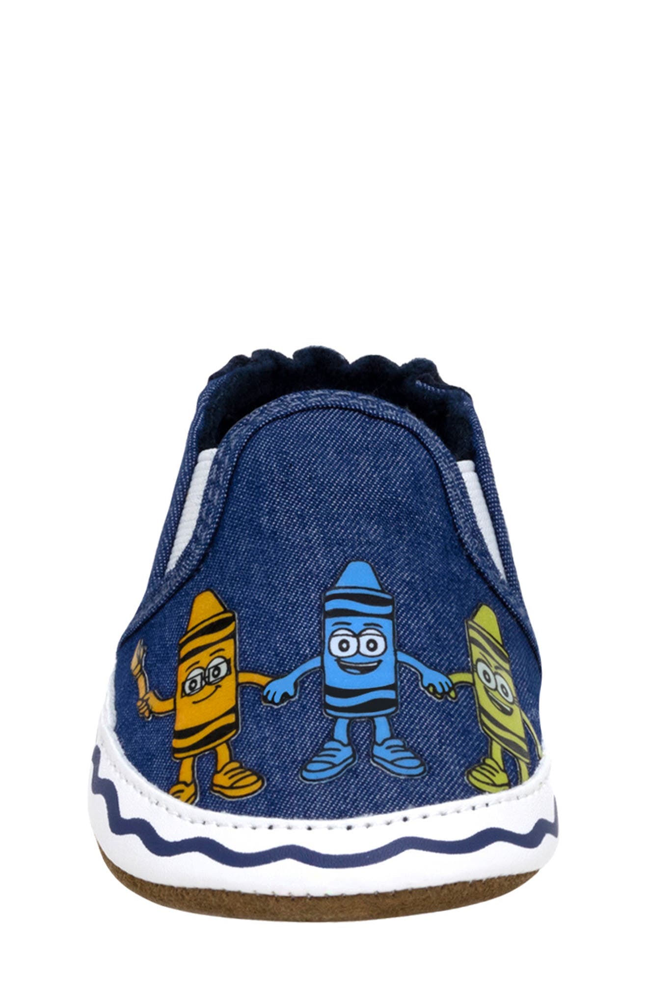 Robeez<sup>®</sup> x Crayola<sup>™</sup> Pals Crib Shoe, Alternate, color, 