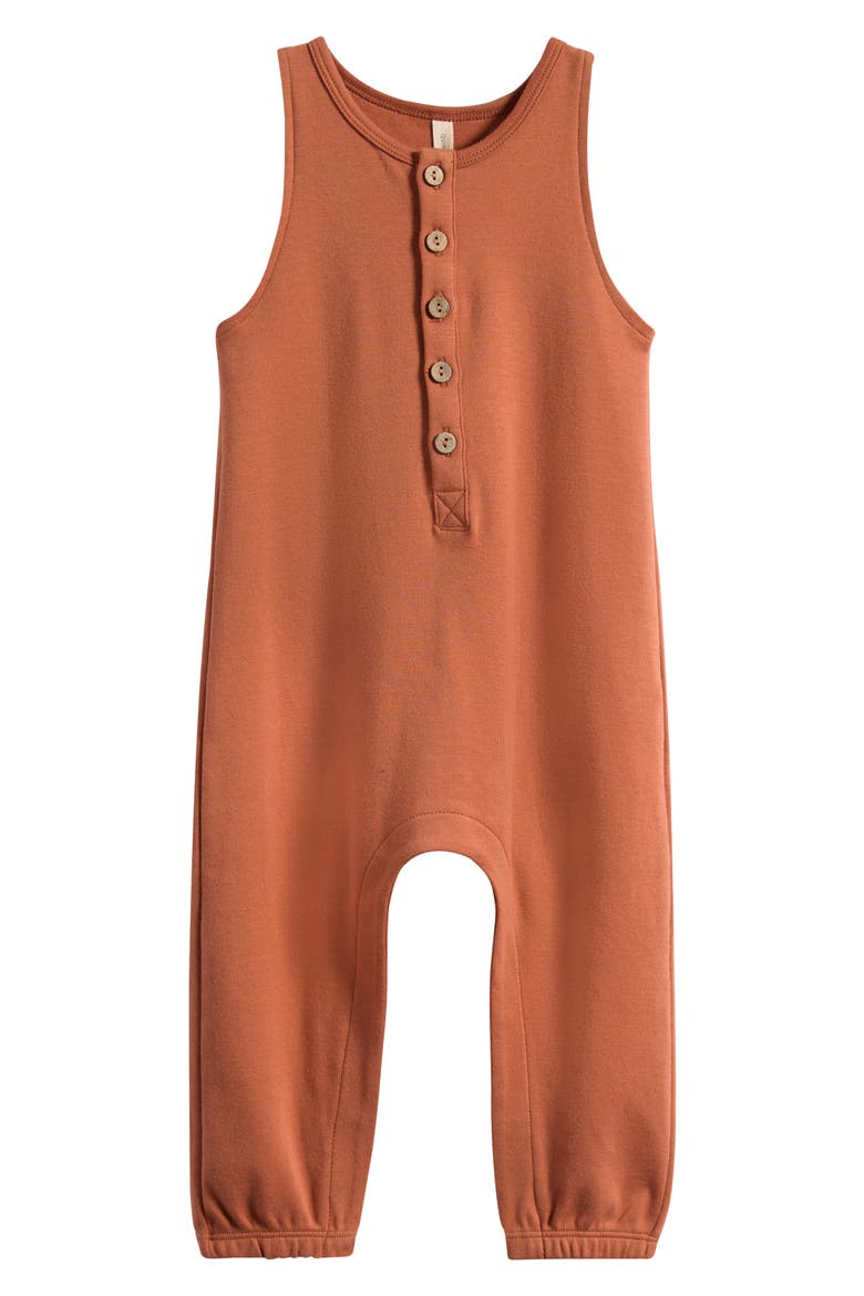 Poppy Cotton Romper, Main, color, POPPY