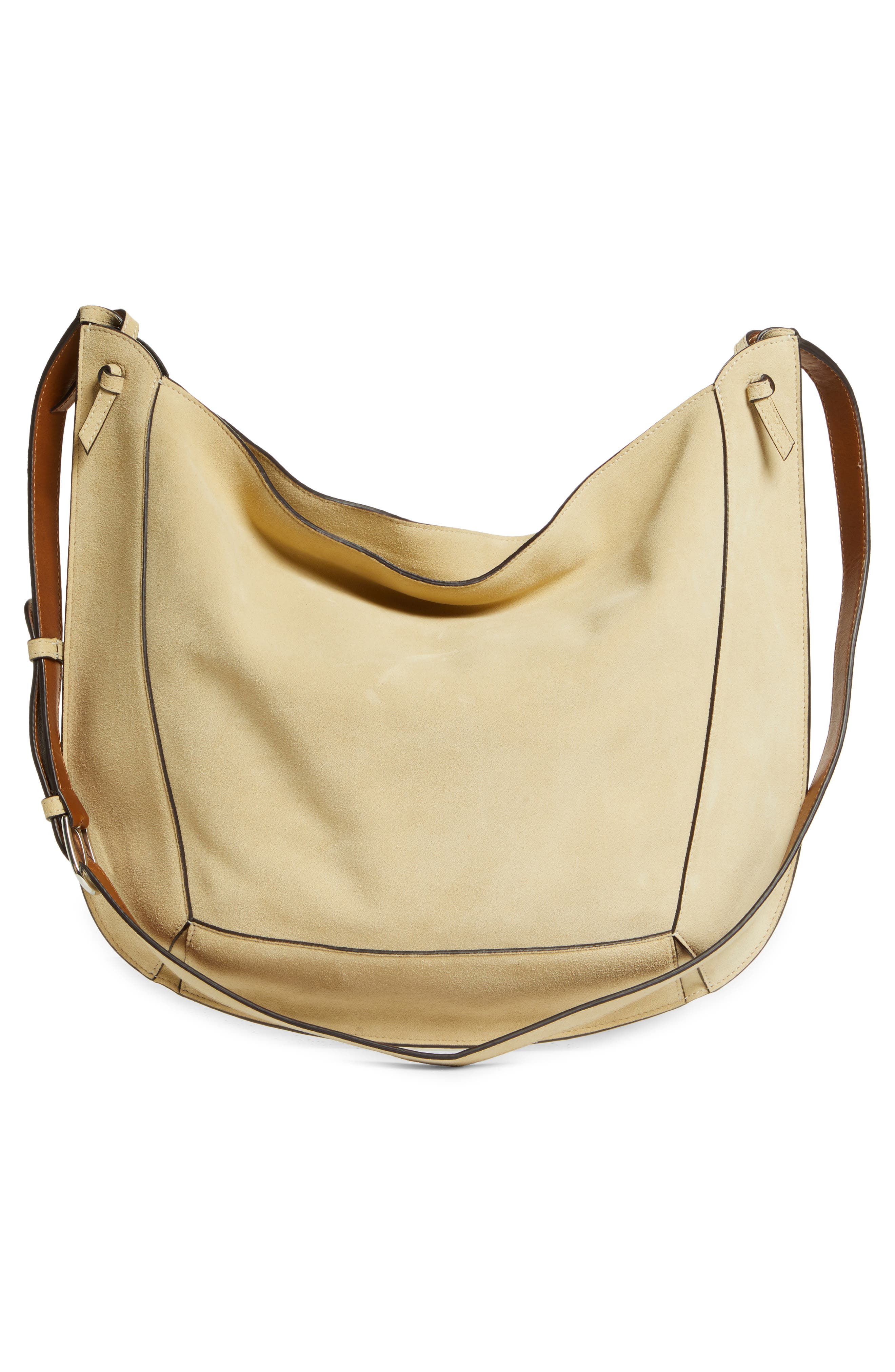 Isabel Marant Basko Suede Crossbody Bag, Alternate, color, 