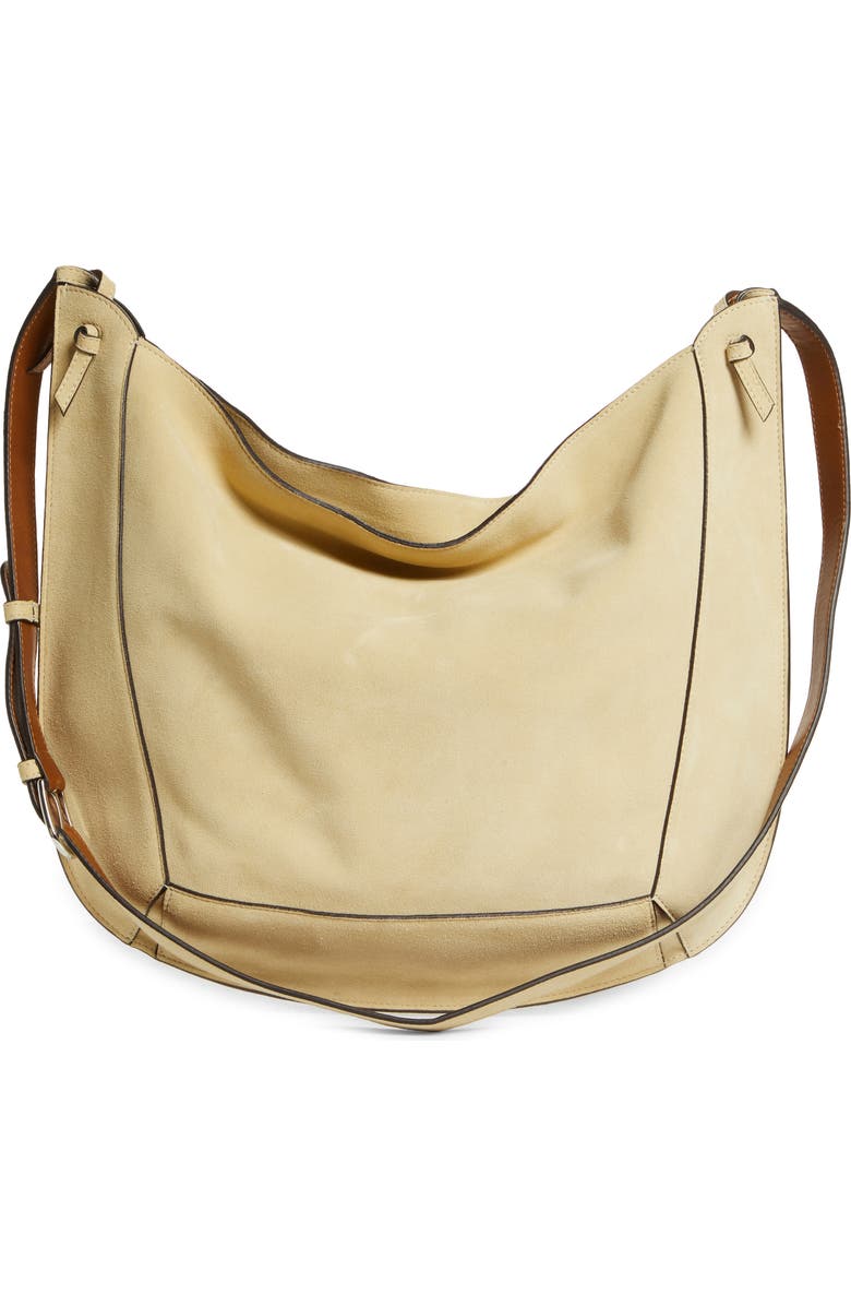 Isabel Marant Basko Suede Crossbody Bag, Alternate, color,