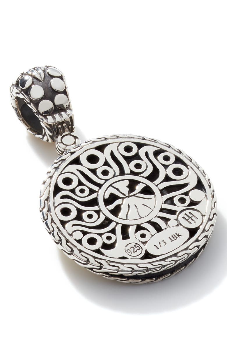 John Hardy 'Dot' Round Pendant, Alternate, color,