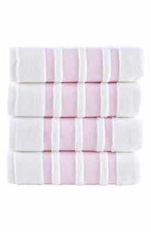 Brooks Brothers Contrast Border 4-Piece Towel Set