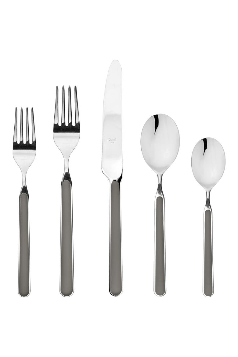 Fantasia 5-Piece Place Setting, Main, color, GREY