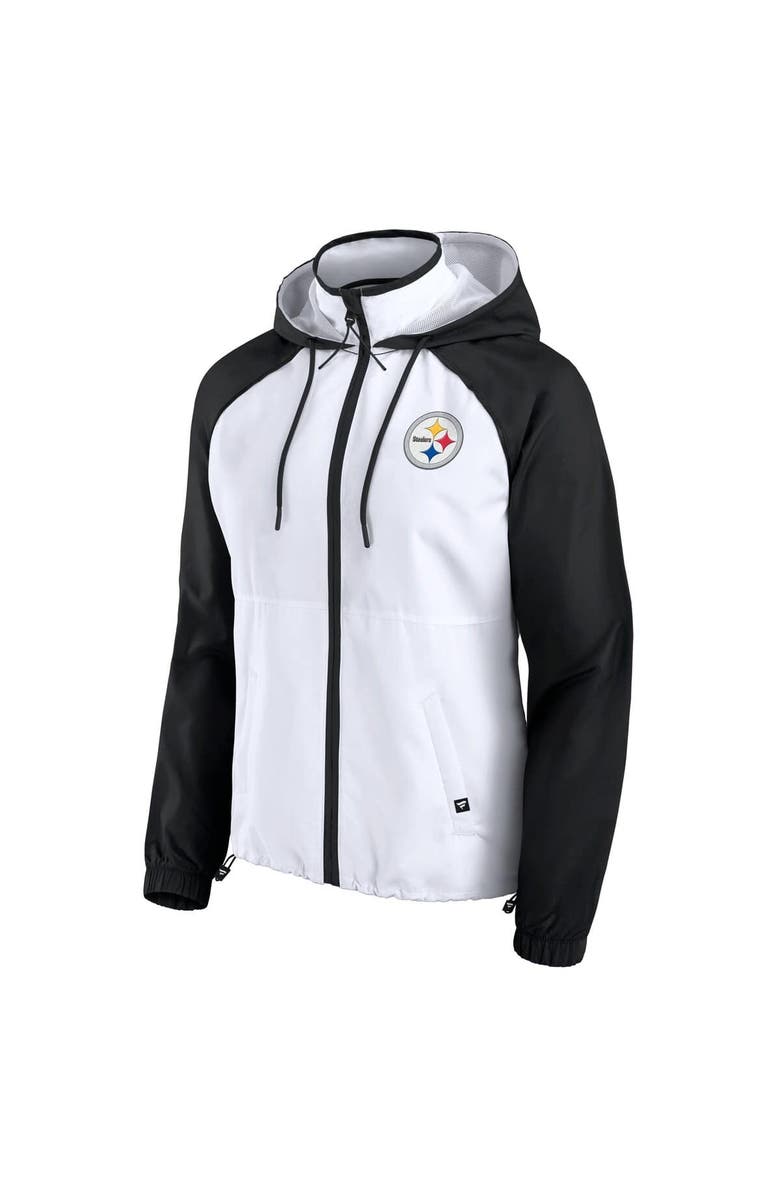 FANATICS Women's Fanatics White Pittsburgh Steelers Full-Zip Anorak Hoodie Jacket, Alternate, color, White