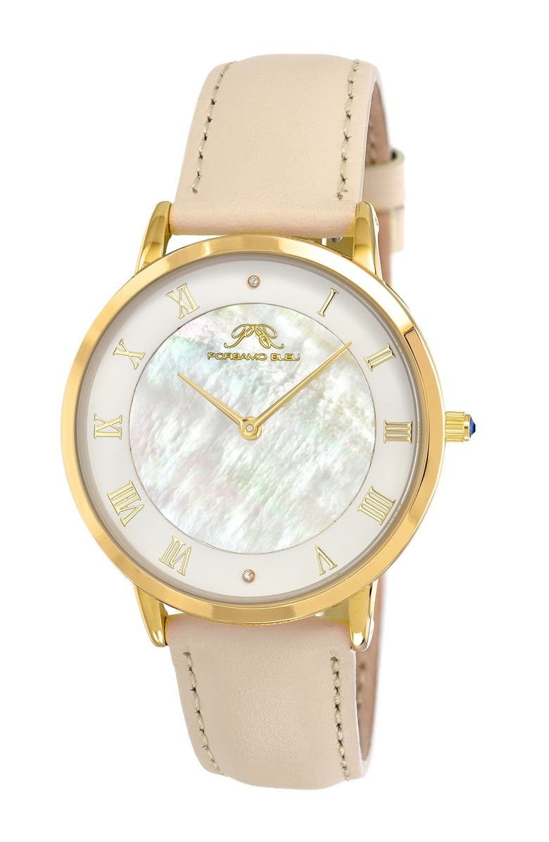 PORSAMO BLEU Women's Nina Interchangeable Bands Diamond Watch, 38mm - 0.01 ctw, Alternate, color,