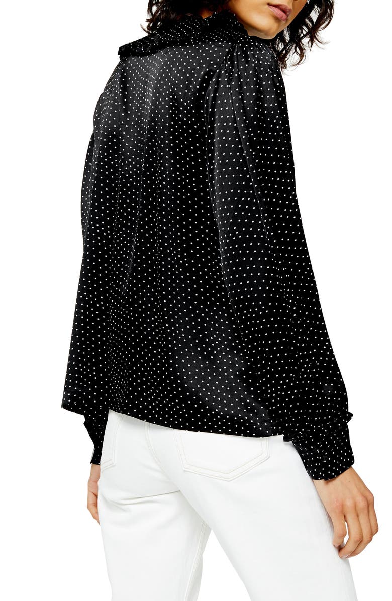 Topshop Peter Pan Collar Shirt, Alternate, color, 