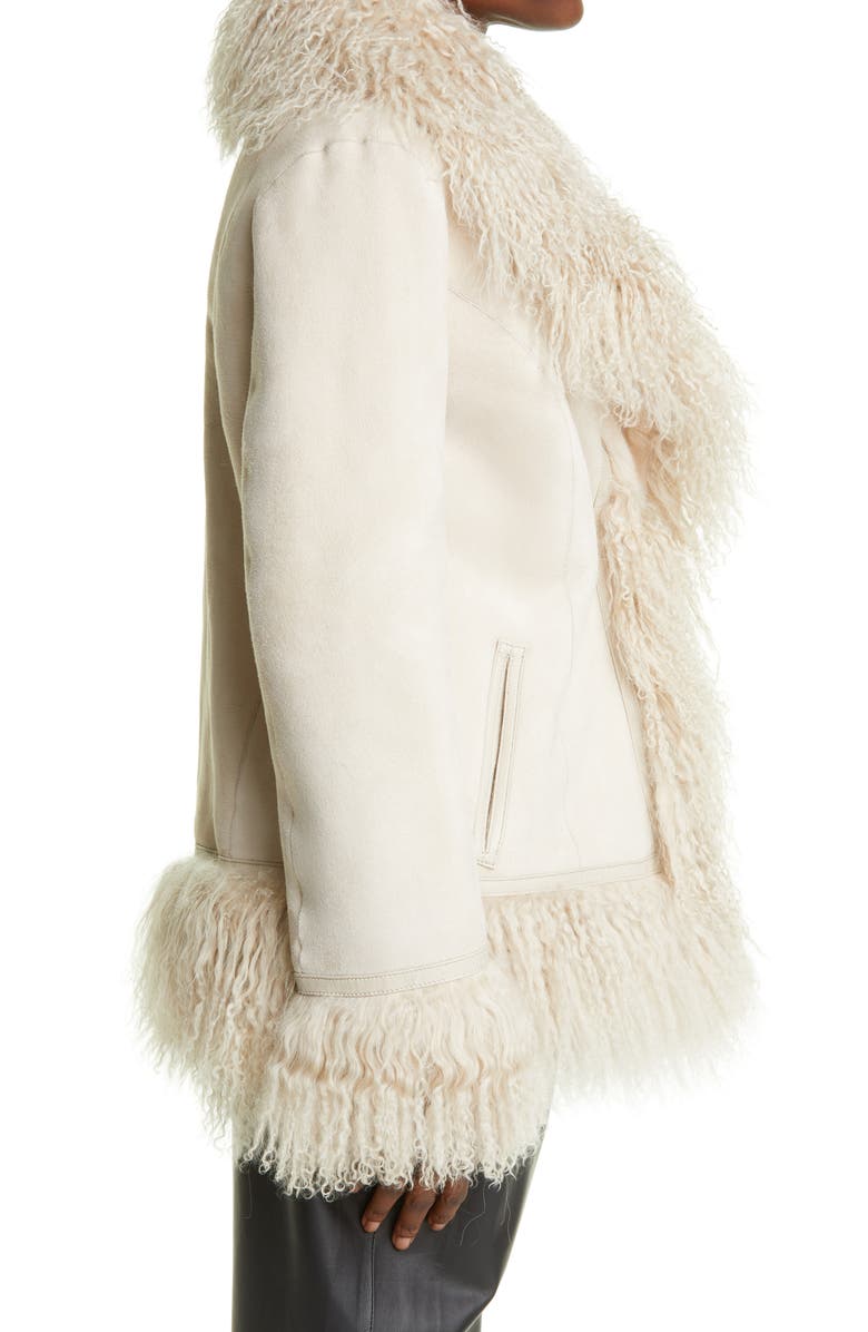 Saks Potts Bon Genuine Shearling Trim Jacket, Alternate, color, 
