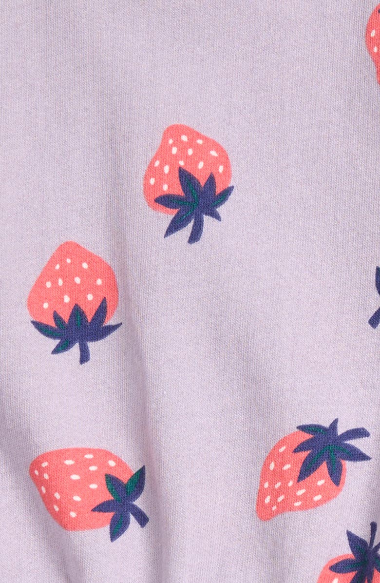 Tucker + Tate Kids' Relaxed Fit Crewneck Sweatshirt & Leggings Set, Alternate, color, Purple Strawberries- Navy