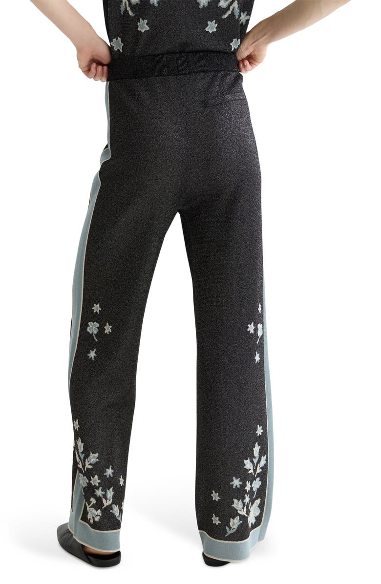 Scotch & Soda 40 Years Jacquard Knit Pants, Alternate, color, Meteorite