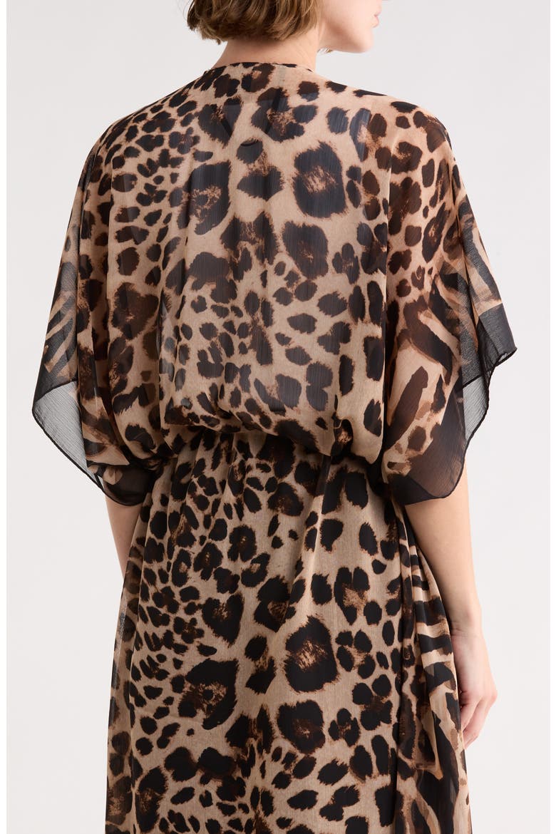 Mixed Animal Print Topper, Alternate, color, BROWN