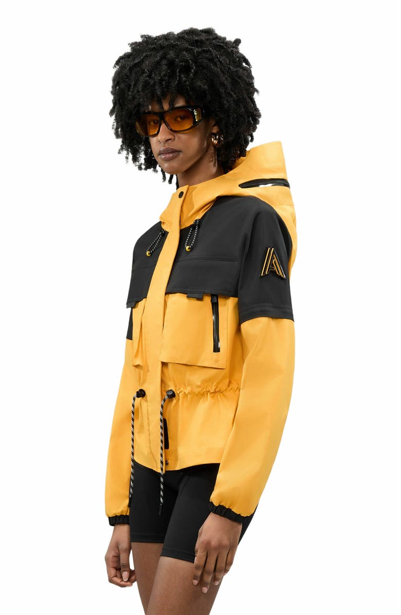 Alpenhaus Women's Marmande Short Windbreaker with Removable Sleeves and Branded Extendable Hood, Alternate, color, 