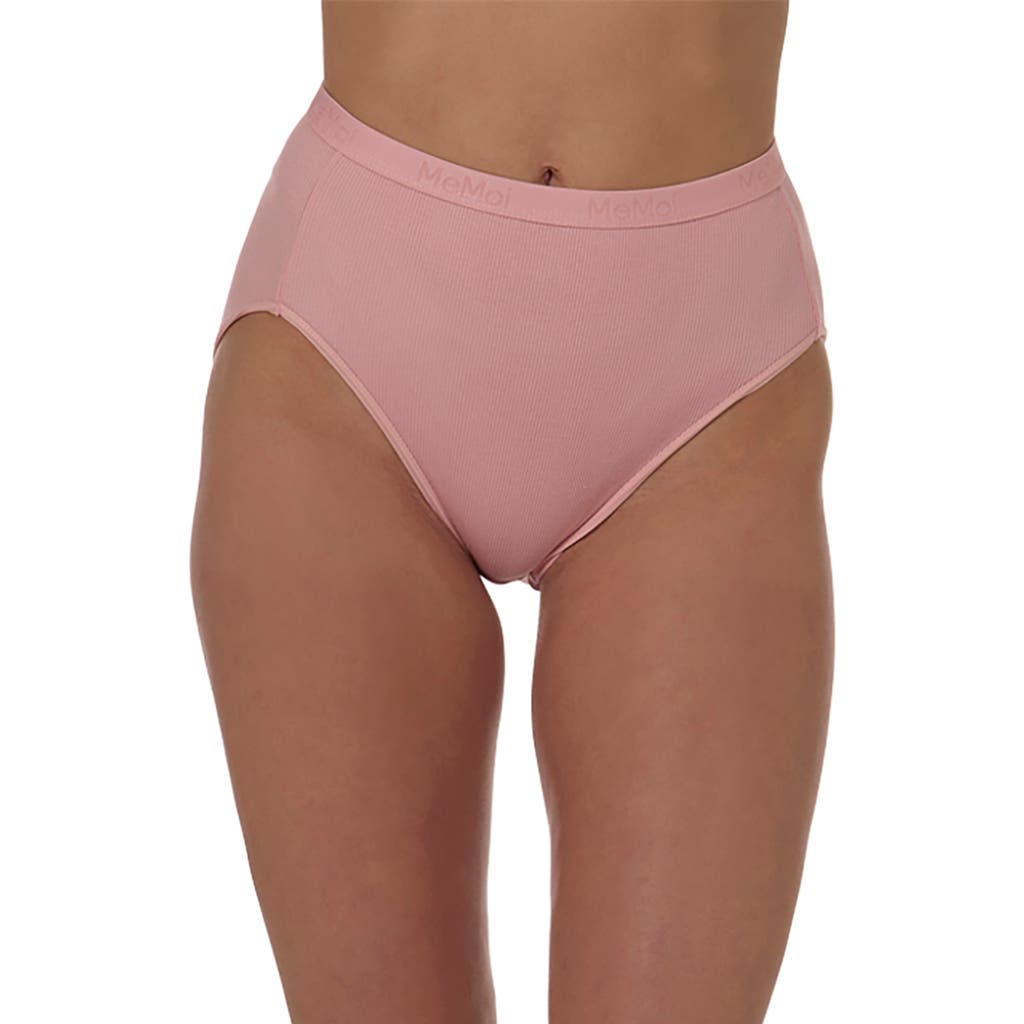 Memoi Seamless Rib 3-pack Briefs In White