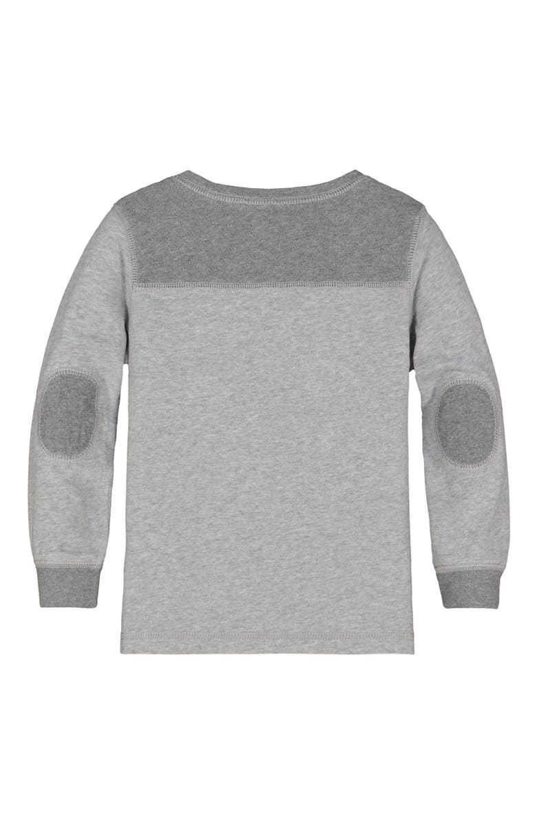 Hope & Henry Baby Boys' Quilted Henley Tee, Infant, Alternate, color, Gray Heather Quilted