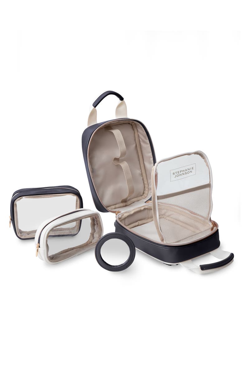 Marabella Mocha Sasha Travel Case, Alternate, color, BLUE