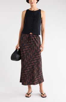 Textured Button Front Vest