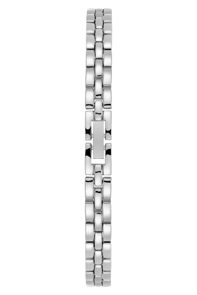 York Bracelet Watch, 32mm x 20mm, Alternate, color, SILVER/WHITE