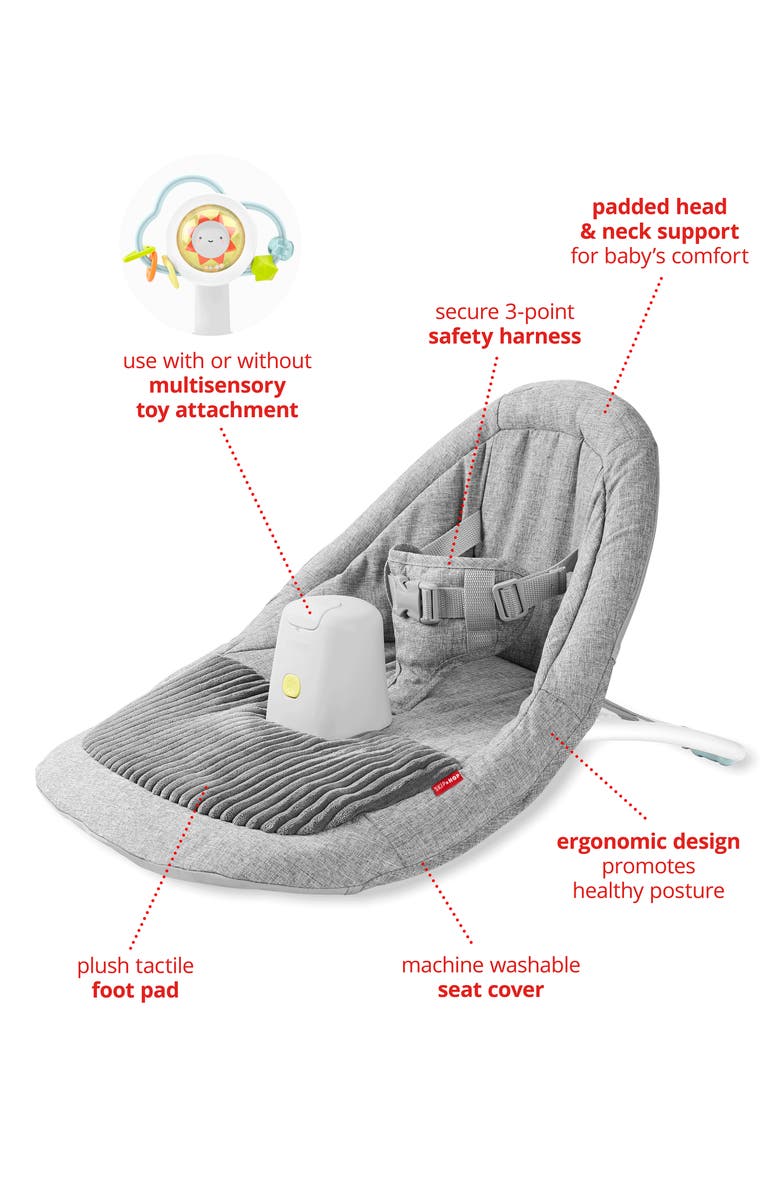Skip Hop Silver Lining Cloud Upright Activity Floor Seat, Alternate, color, Grey Multi