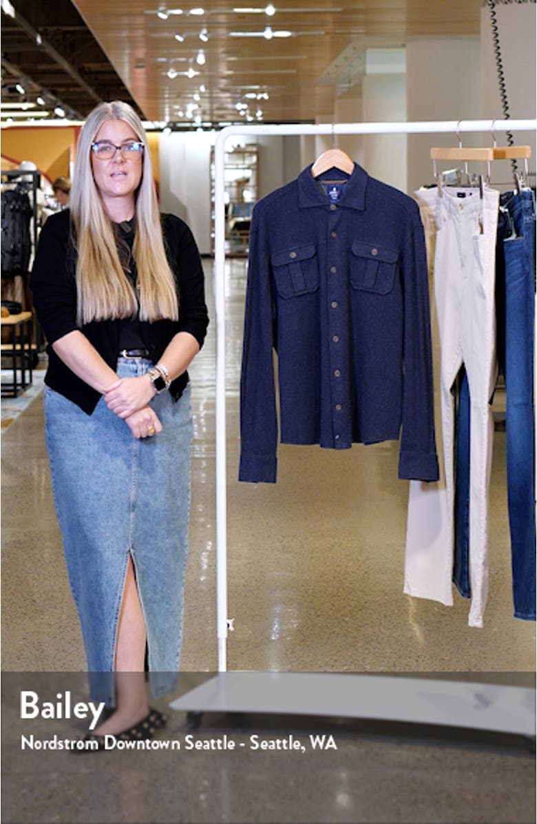 Briggs Knit Flannel Button-Up Shirt, sales video thumbnail