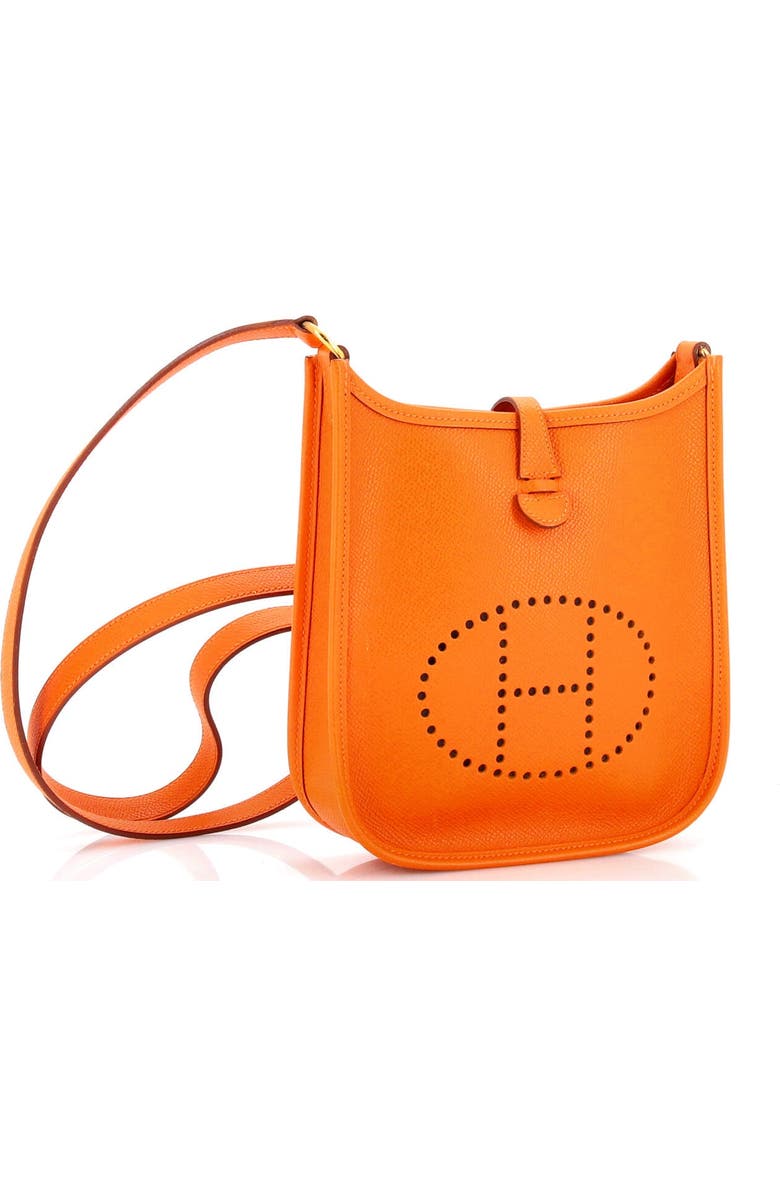 Pre-Owned Hermes Long Strap Evelyne Bag Epsom TPM, Alternate, color, Orange H