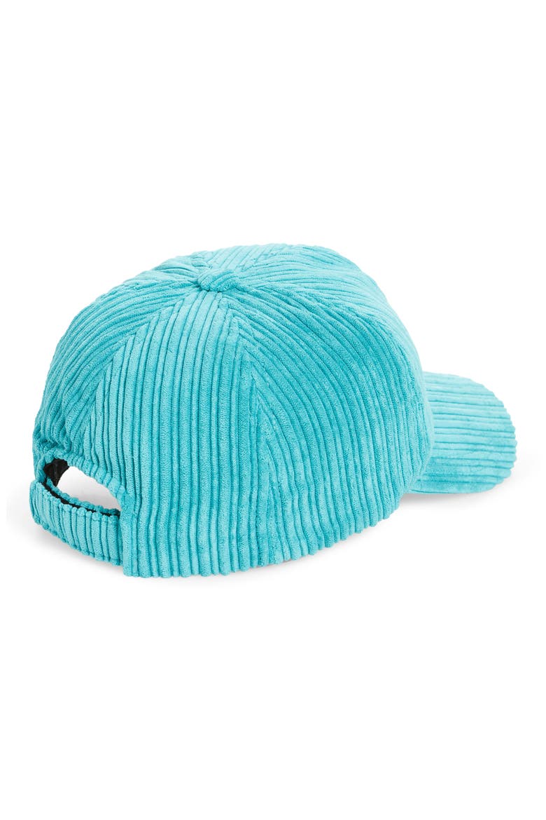 Tyron Logo Corduroy Baseball Cap, Alternate, color, AQUA