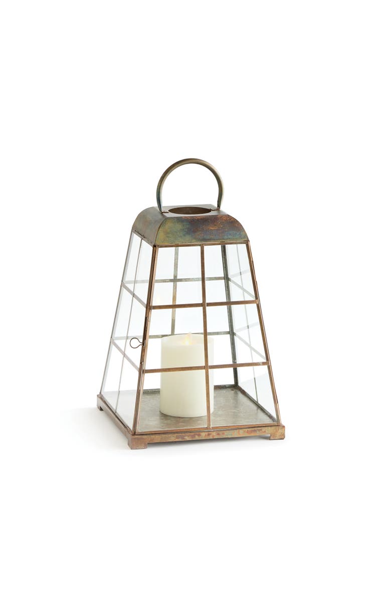Napa Home & Garden Dexter Lantern Candle Holder, Main, color, Gold
