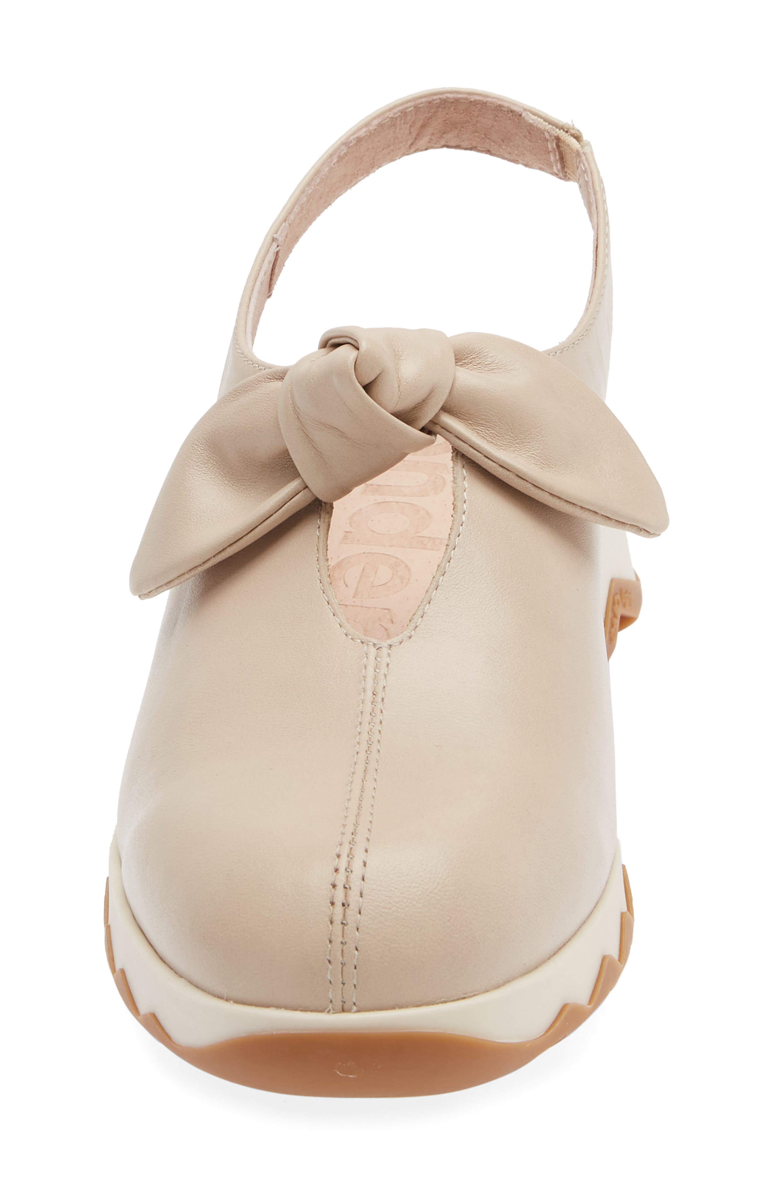 Wonders Knotted Wedge Slingback Pump, Alternate, color, Sauvgage Beige