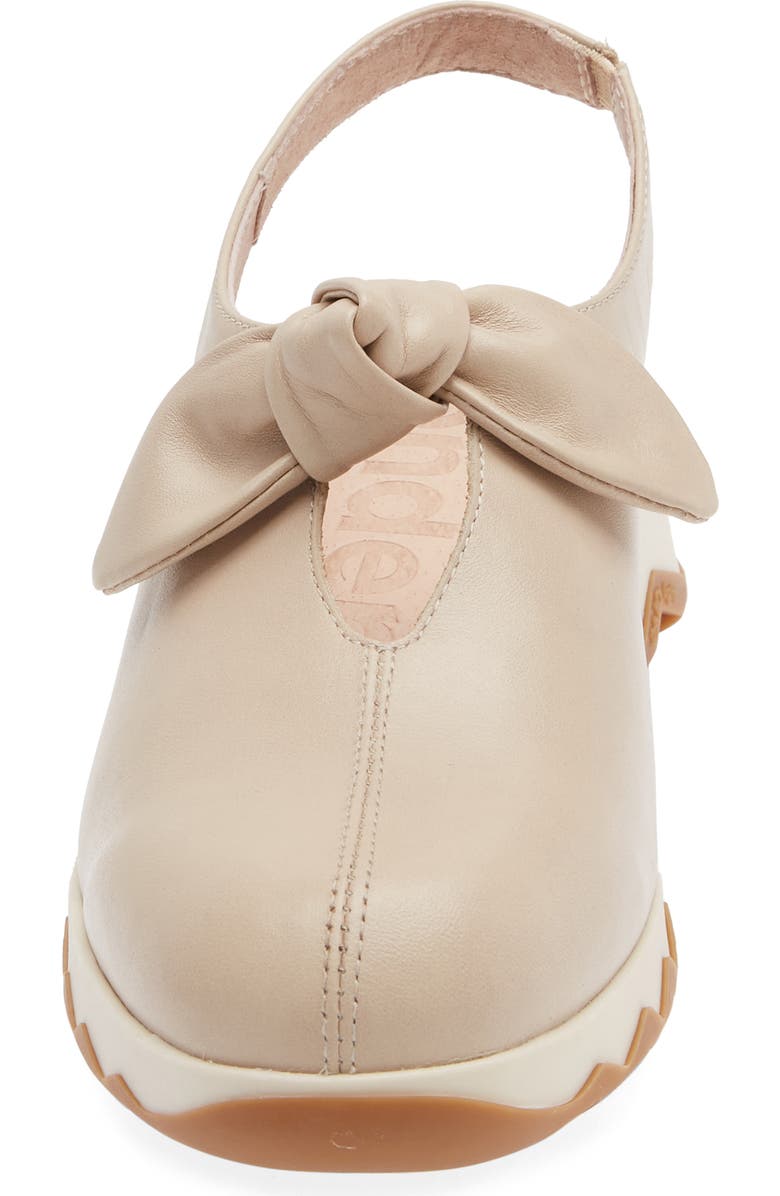 Wonders Knotted Wedge Slingback Pump, Alternate, color, Sauvgage Beige