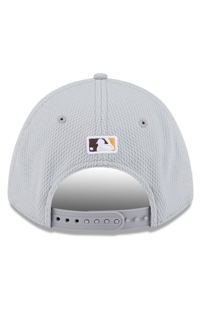 New Era Men's New Era Gray San Diego Padres 2025 MLB Clubhouse 9FORTY M-Crown Adjustable Hat, Alternate, color,