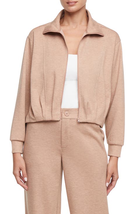 Bubble Hem Full Zip Jacket