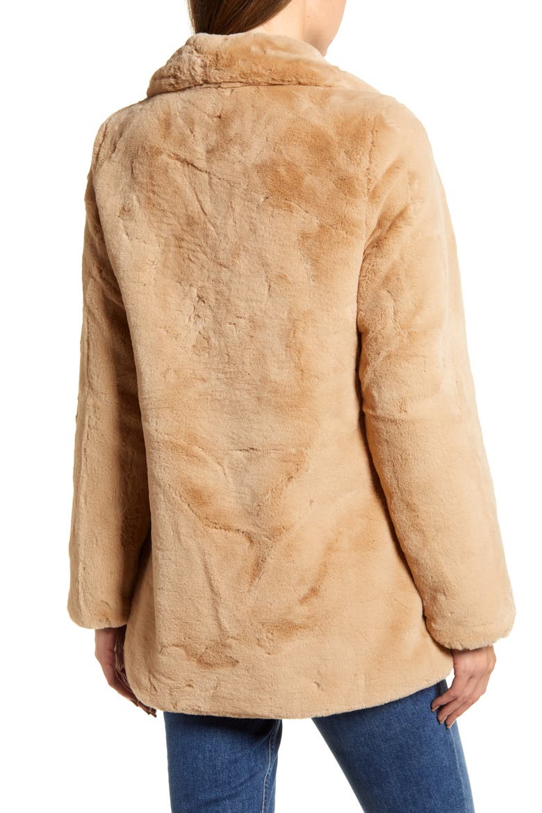 Faux Fur Jacket, Alternate, color, TAN