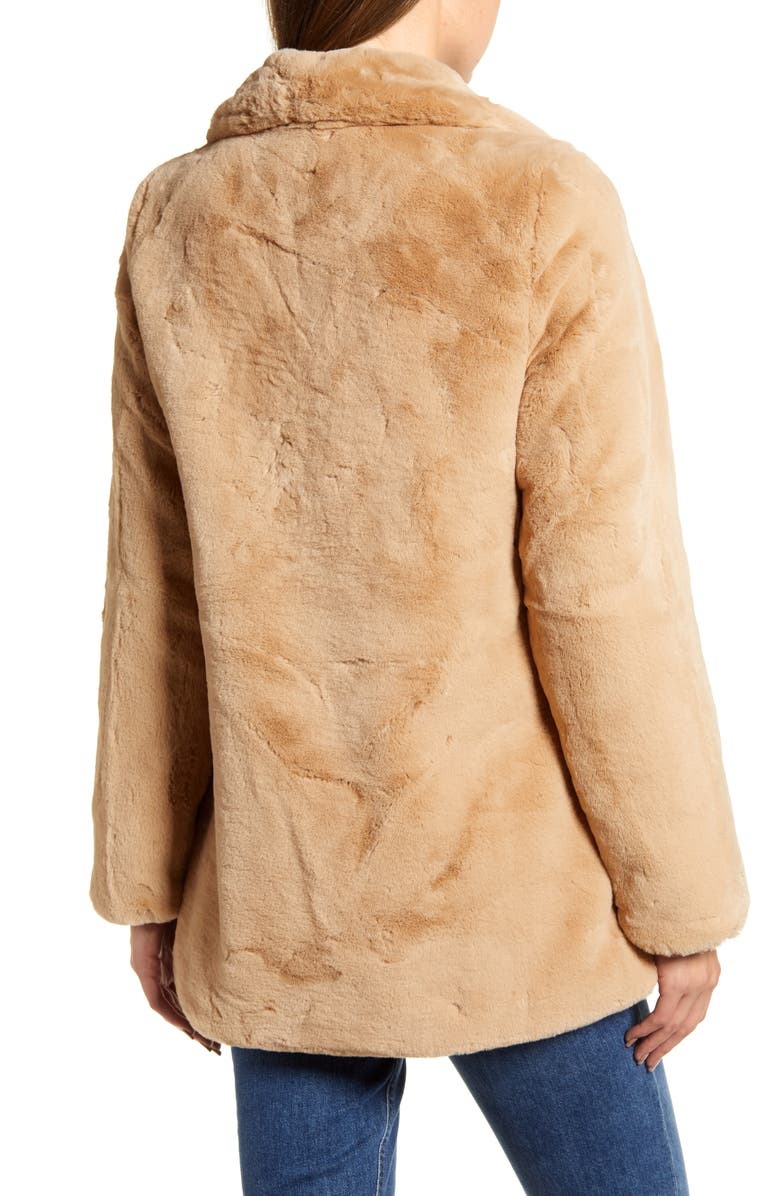 Rachel Parcell Faux Fur Jacket, Alternate, color, 