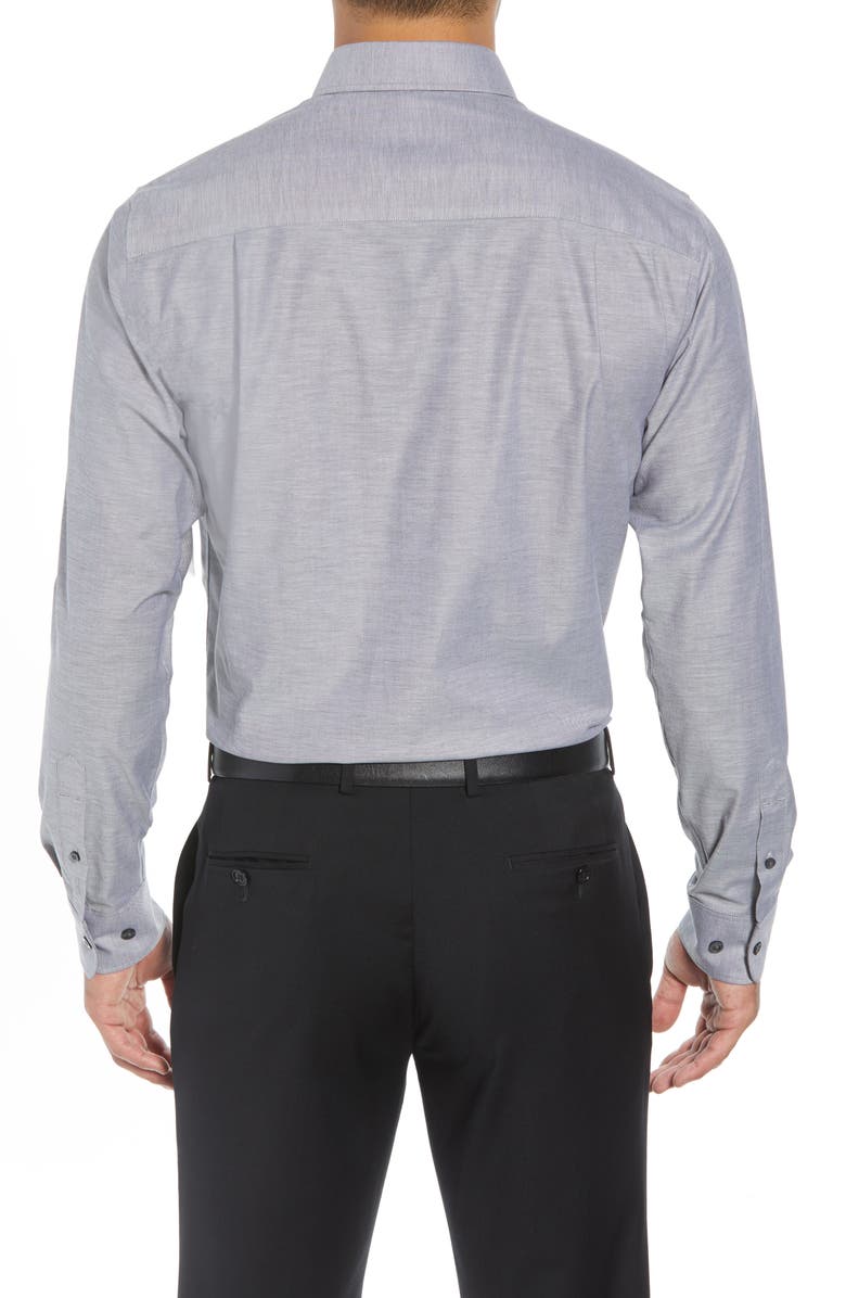 Cutter & Buck Cotton Blend Oxford Shirt, Alternate, color, Charcoal