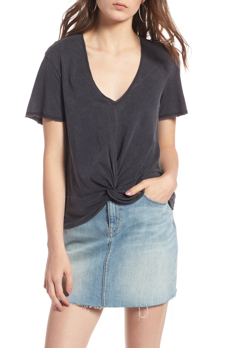 Treasure & Bond Twist Detail Tee, Main, color, 