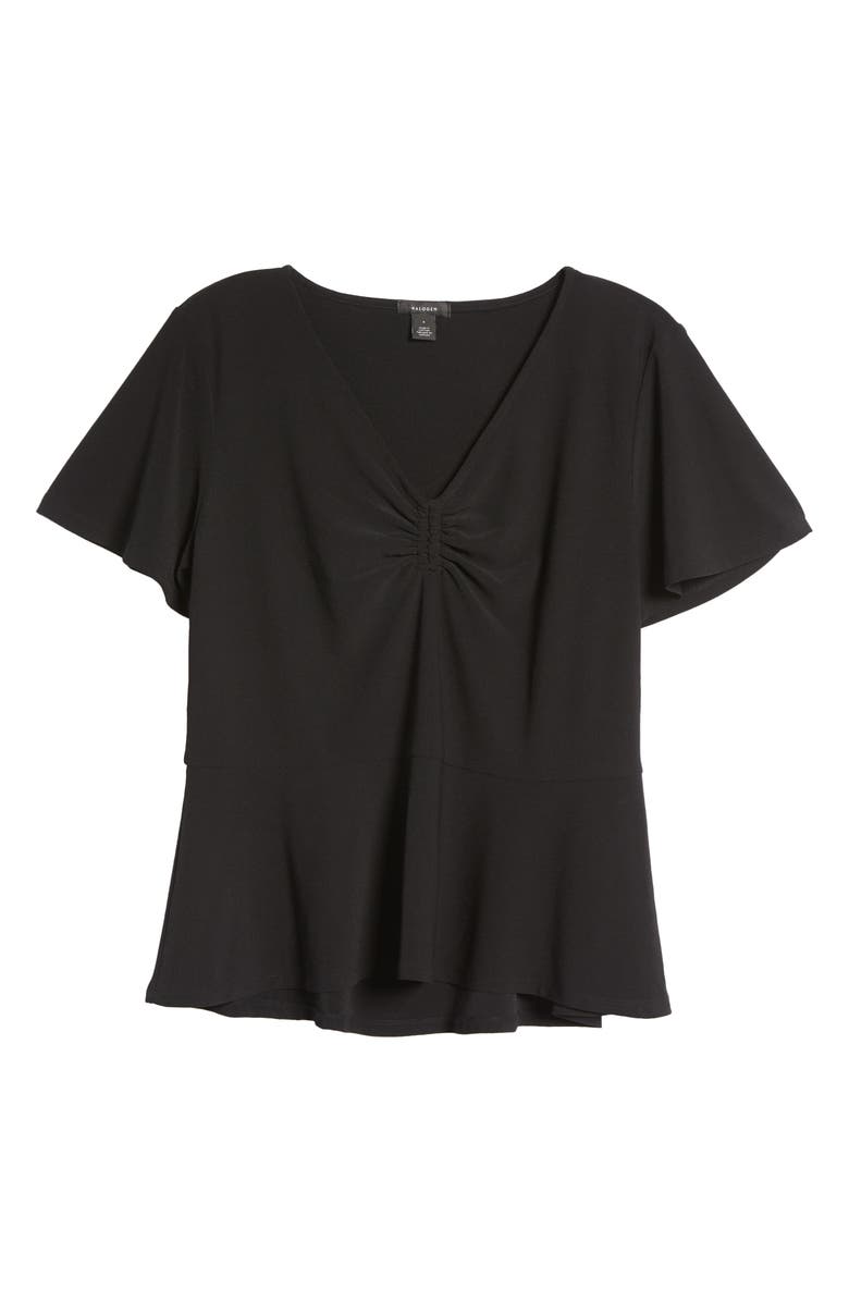 Halogen<sup>®</sup> Cinch Front Peplum Top, Alternate, color, 