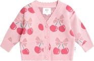 Huxbaby Cherry Pie Scalloped Knit Cardi