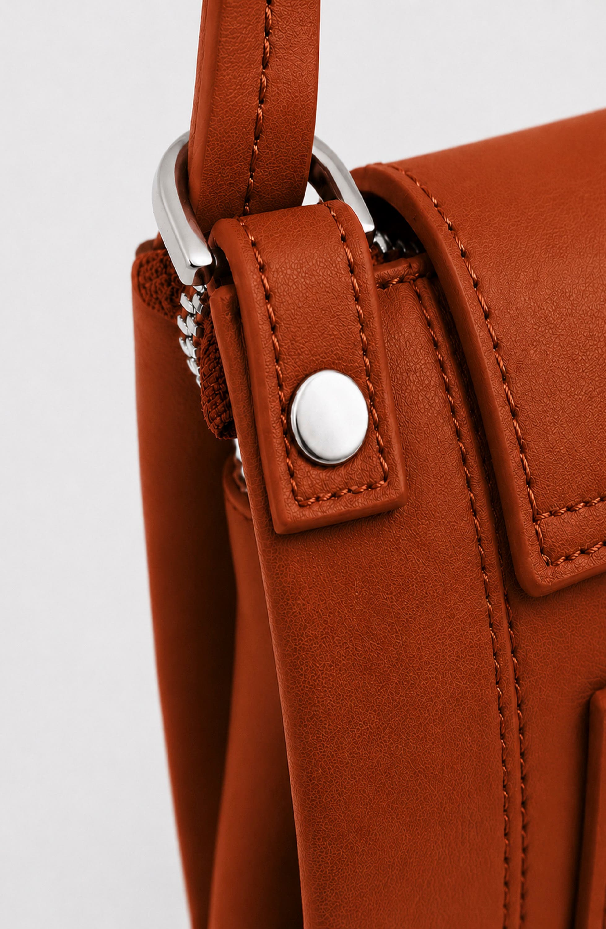 Nora Leather Crossbody Bag, Alternate, color, RUST