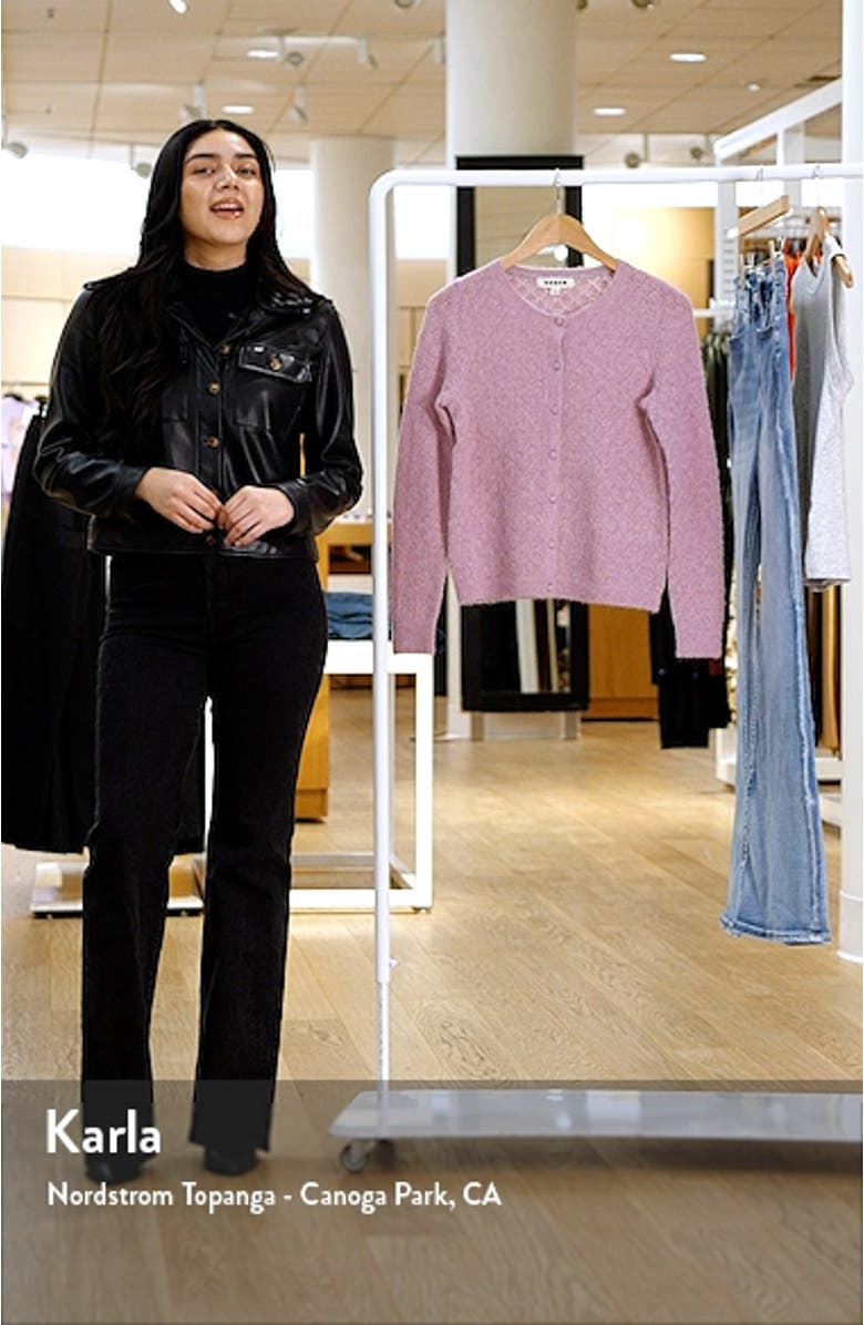 Pointelle Knit Cardigan, sales video thumbnail